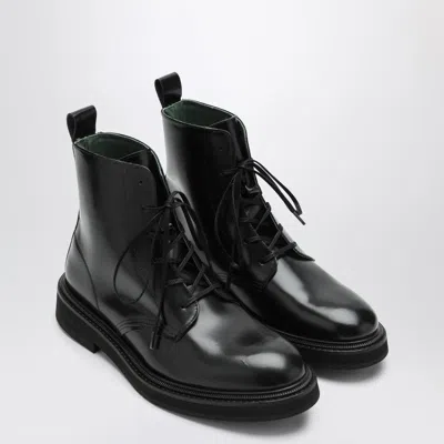 Vinny's Vinny''s Officer Boots Black Leather