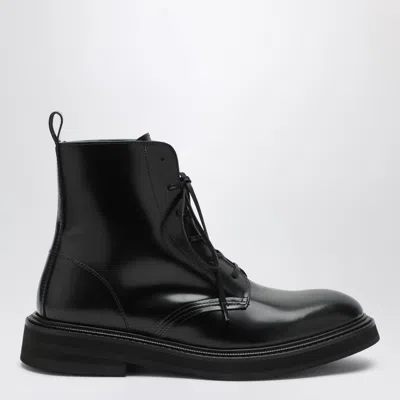 Vinny's Officer Boots Black Leather