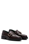 Vinny's Townee Monk Strap Loafer In Burgundy Polido Leather