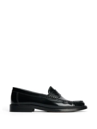 Vinny's Yardee Moccasin Loafers In Black