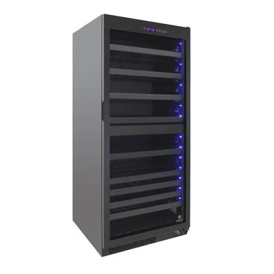 Vinotemp Butler Series Dual-zone Wine Cooler In Black