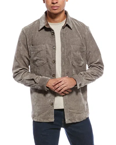 Vintage 1946 Chenille Shirt Jacket In Brown