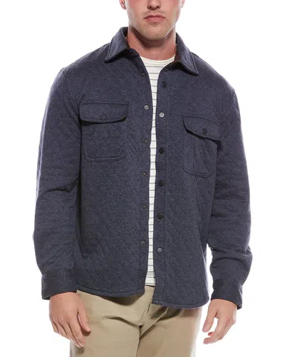 Vintage 1946 Diamond Quilted Shirt Jacket In Gray