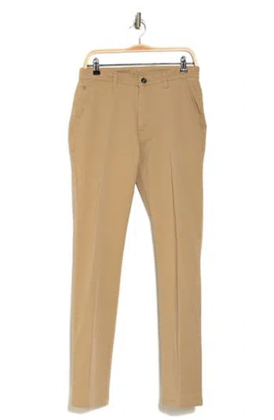 Vintage 1946 Flat Front Stretch Comfort Slim Leg Pants In British Tan