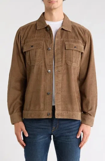 Vintage 1946 Garment Dyed Corduroy Jacket In Brown