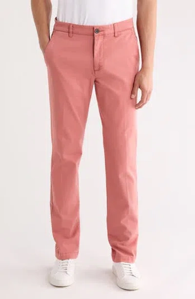 Vintage 1946 Garment Dyed Flat Front Pant In Red