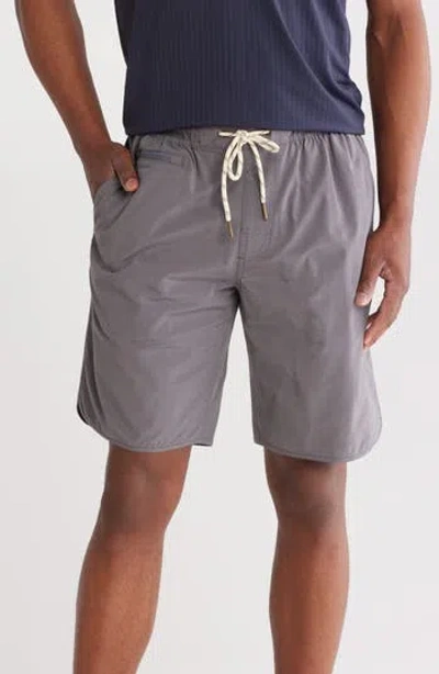 Vintage 1946 Heathered Drawstring Shorts In Heather Charcoal