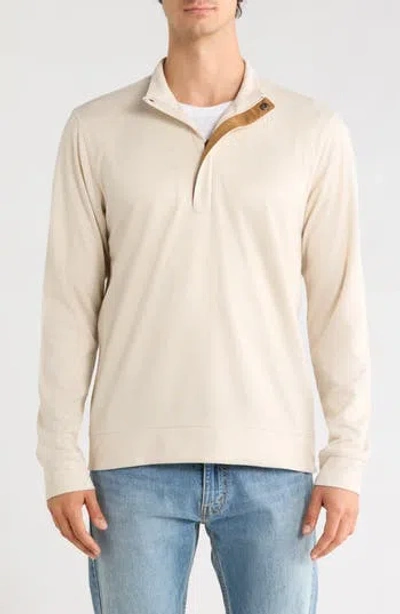 Vintage 1946 Herringbone Quarter Zip Pullover In Neutral