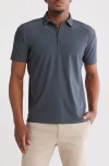 Vintage 1946 Hybrid Seersucker Performance Polo In Charcoal