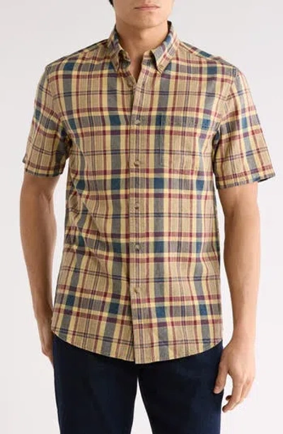 Vintage 1946 Madras Short Sleeve Button-down Shirt In Multi