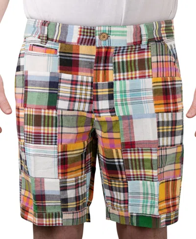 Vintage 1946 Men's Acid Wash Madras 9" Shorts In Multi