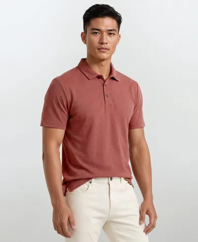 Vintage 1946 Men's Hybrid Stretch Regular-fit Polo Shirt In Brown