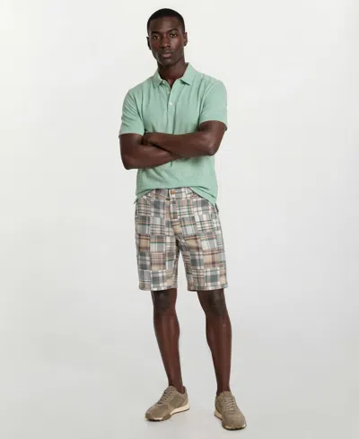 Vintage 1946 Men's Patch Detail Flat-front Shorts In Gray