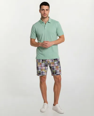 Vintage 1946 Men's Patch Detail Flat-front Shorts In Green