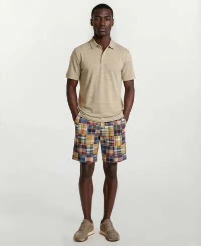 Vintage 1946 Men's Patch Detail Flat-front Shorts In Multi