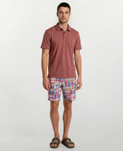 Vintage 1946 Men's Patch Detail Flat-front Shorts In Multi