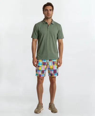 Vintage 1946 Men's Patch Detail Flat-front Shorts In Multi