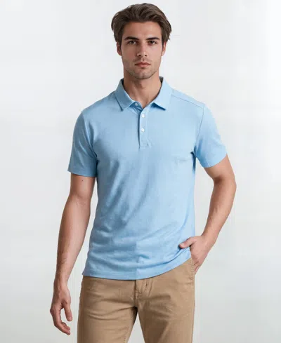Vintage 1946 Men's Performance Short-sleeve Polo Shirt In Blue