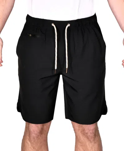 Vintage 1946 Men's Solid Windjammer Hybrid Shorts In Black