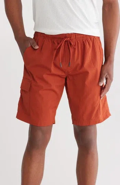 Vintage 1946 Metal Vent Performance Cargo Shorts In Red Rock