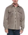Vintage 1946 Microsuede Overshirt In Gray