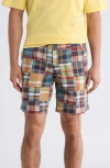 Vintage 1946 Patchwork Madras Flat Front Shorts In Multi