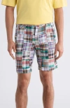 Vintage 1946 Patchwork Madras Flat Front Shorts In Multi