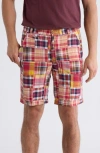 Vintage 1946 Patchwork Madras Flat Front Shorts In Multi