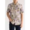 Vintage 1946 Patchwork Madras Short Sleeve Button-down Shirt In Multi