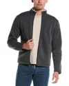 Vintage 1946 Men's Sherpa Bonded Reverse Fleece Hoodie In Grey