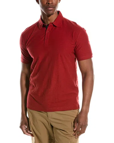 Vintage 1946 Slub Polo Shirt In Red