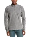Vintage 1946 Soft Brushed Sweater Knit 1/4-zip Pullover In Gray