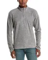 Vintage 1946 Soft Brushed Sweater Knit 1/4-zip Pullover In Grey