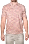 Vintage 1946 Space Dye Polo In Orange Multi