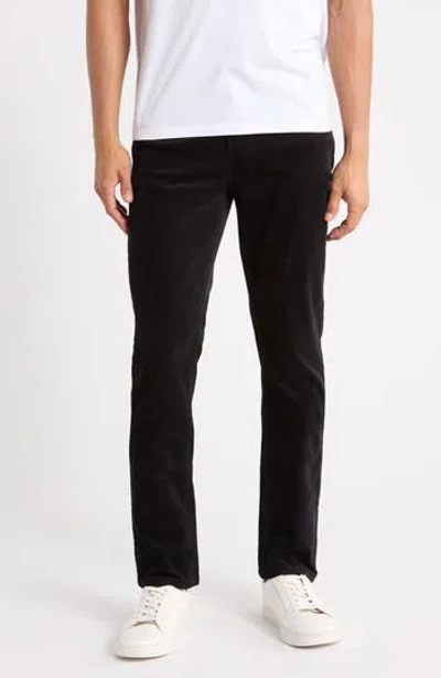 Vintage 1946 Stretch Corduroy Slim Straight Pants In Black
