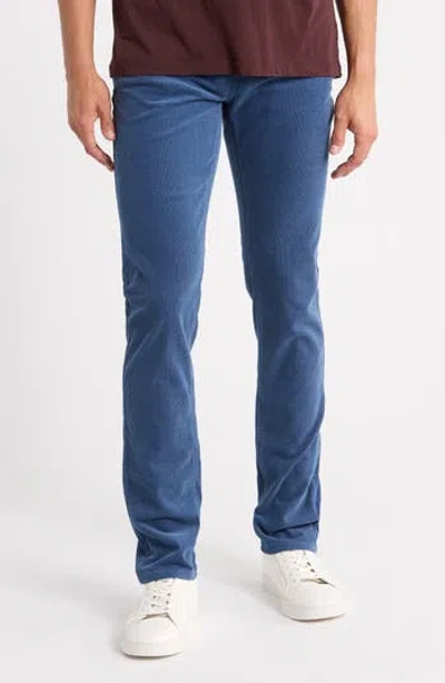 Vintage 1946 Stretch Corduroy Slim Straight Pants In Blue