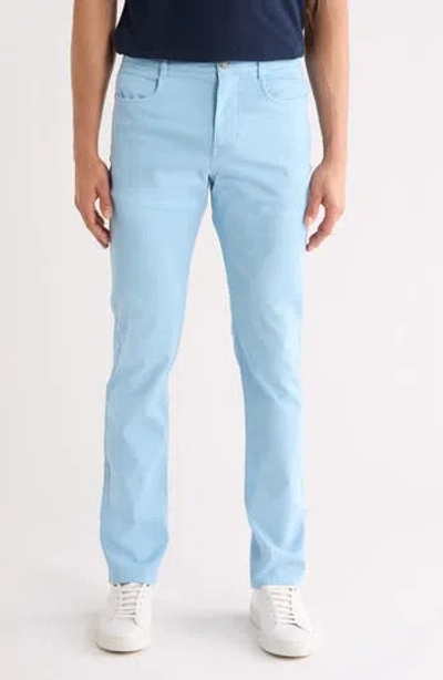 Vintage 1946 Stretch Cotton Blend 5-pocket Pants In Blue