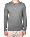 Vintage 1946 Vintage 1943 Men's Burn Out Slub Henley Shirt In Deep Forrest Heather