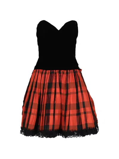 Pre-owned Vintage 1980s Cocktail Mini Dress In Black
