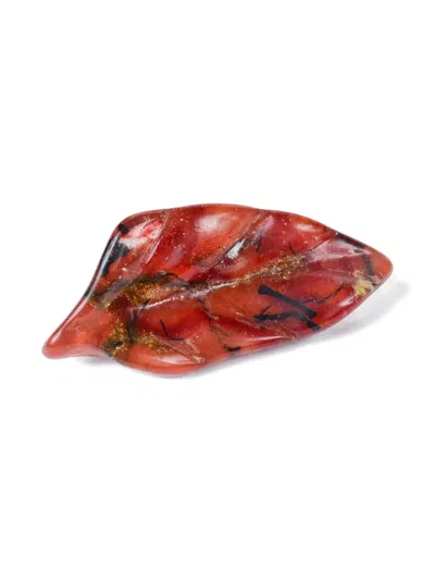 Vintage 1980s Leaf-shaped Brooch