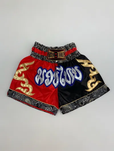 Pre-owned Vintage 1990's  Thai Boxing Shorts In Multicolor
