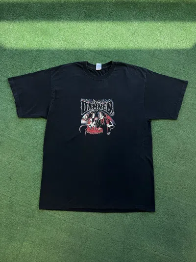 Pre-owned Vintage 2002 The Damned Nice Ray Summer Tour T Shirt In Black