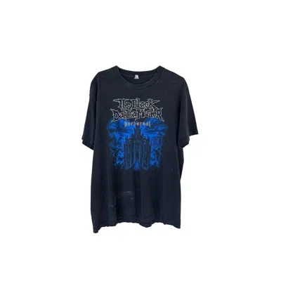 Pre-owned Vintage 2007 The Black Dahlia Murder Nocturnal Blue Print T-shirt