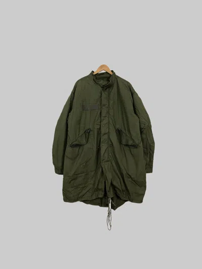 Pre-owned Vintage 70's 80's Us Army M-65 Fishtail With Liner In Green