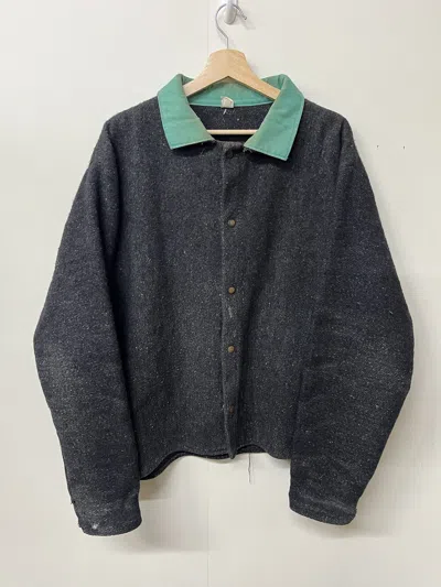 Pre-owned Vintage 70's Wool Cruiser Coat Size Xl In Gray