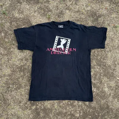 Pre-owned Vintage 90's Adult “ Amateur Porno Director ” Xxx Humor Tee In Black