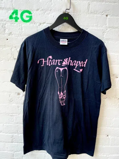 Pre-owned Vintage 90's Heart Shaped Ass Panties Sex Xxx Shirt 4gseller In Black