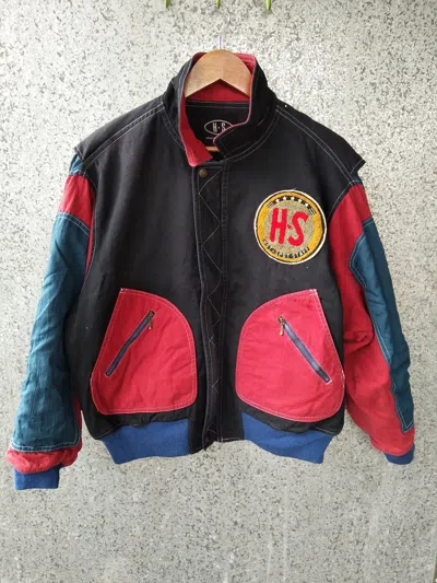 Pre-owned Vintage 90's Hot Spot Staff Zipper Jacket In Multicolor