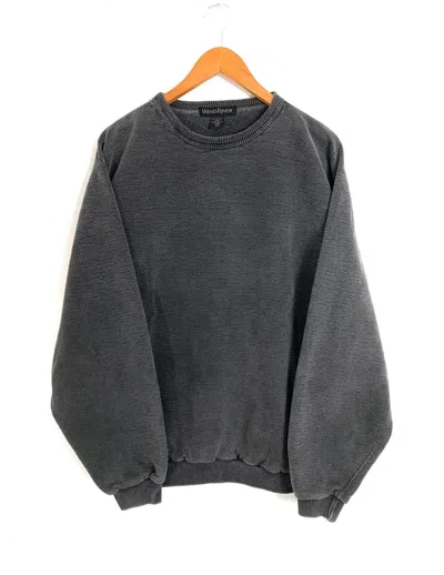 Pre-owned Vintage 90's Wind River Faded Black Sweatshirt In Gray