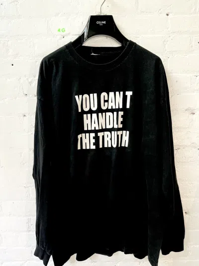 Pre-owned Vintage 90's You Cant Handle The Truth Black Shirt
